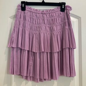 Current Air Lavender Layered Women's Skirt